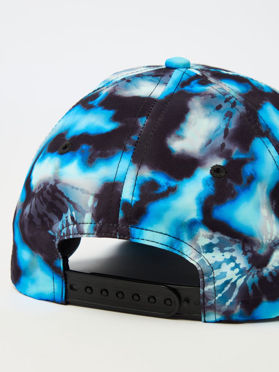 Tie-dye baseball cap with patch with logo_2
