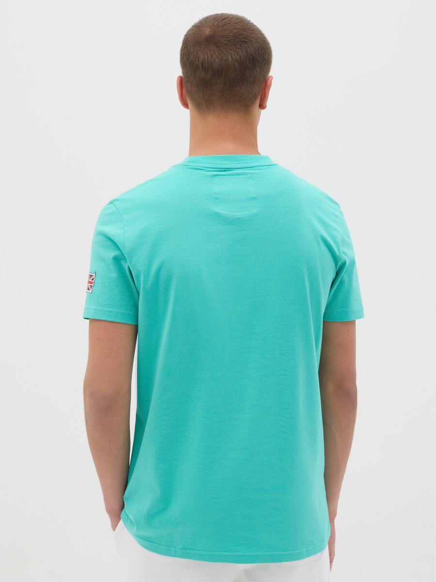 Men's Aqua Green T-shirt with Lonsdale Logo_3