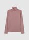 Pink turtleneck sweater regular fit_4