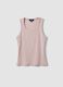 Pink stretch cotton vest top, regular fit_4