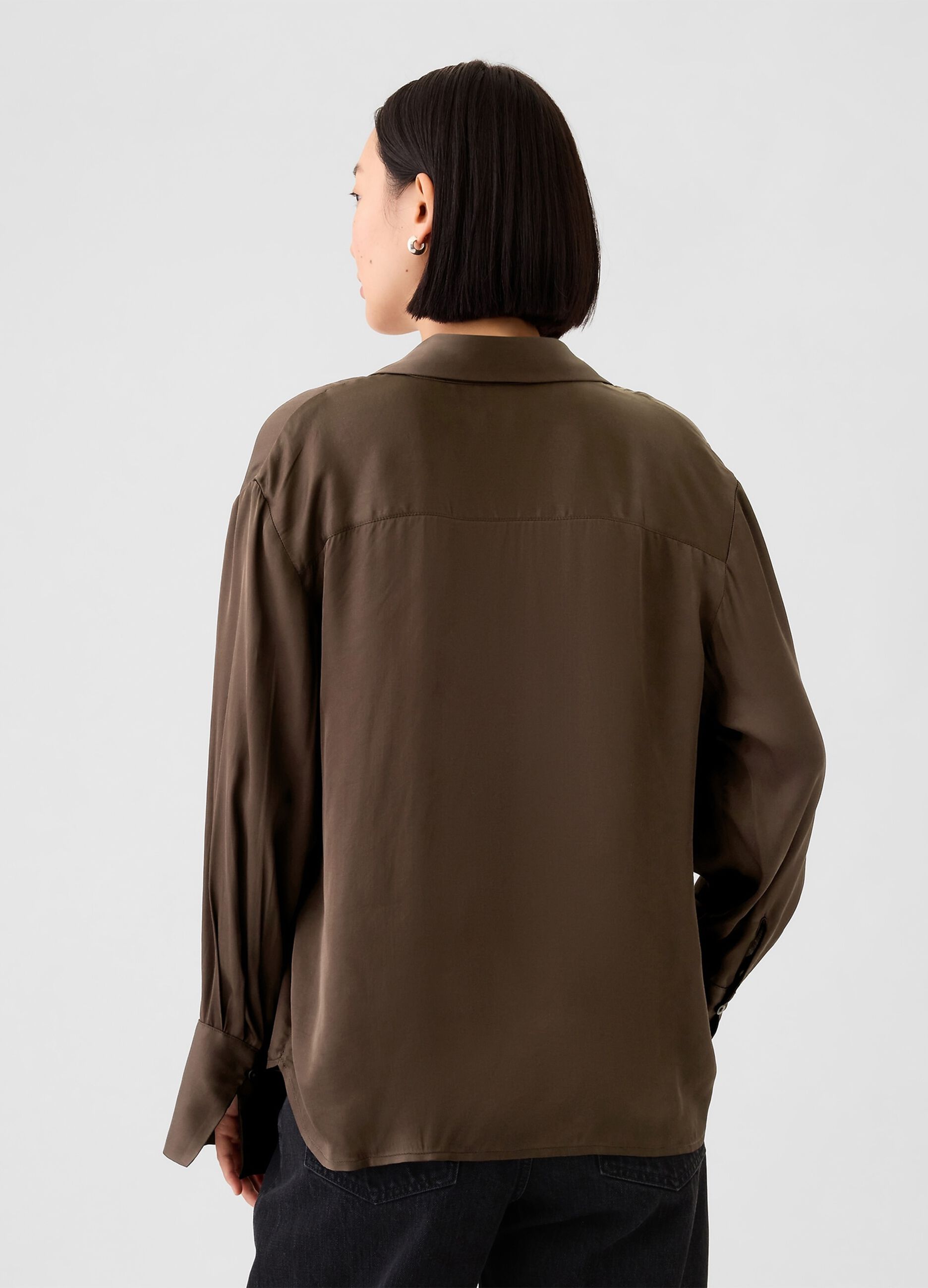 Satin viscose shirt