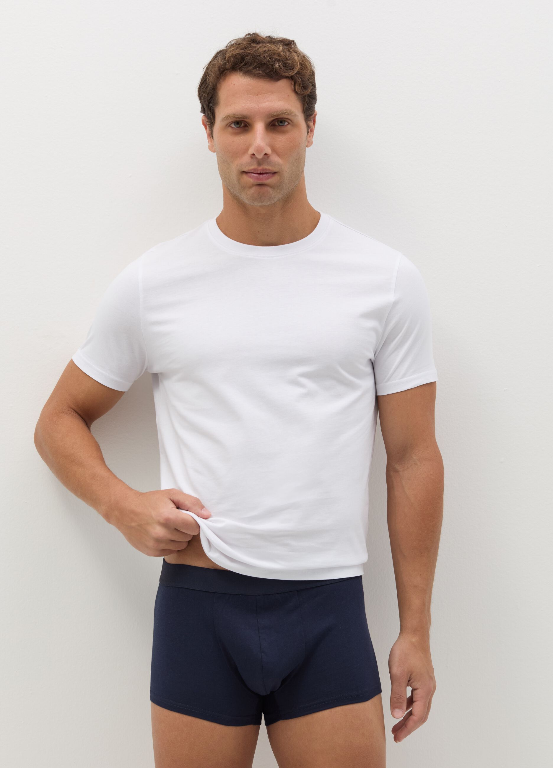 Three-pack organic cotton boxer shorts