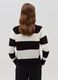 Striped knit top with mock neck_2
