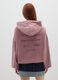 Pink cotton-blend regular fit sweatshirt with lettering_3
