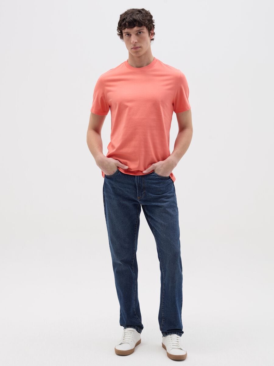 Organic cotton T-shirt with round neck_1