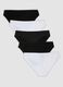 Five-pack of black and white polka-dot stretch cotton briefs_0