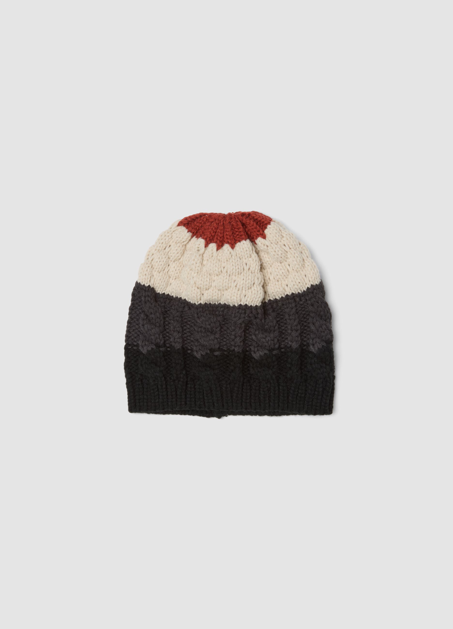 Beanie multicolor in maglia