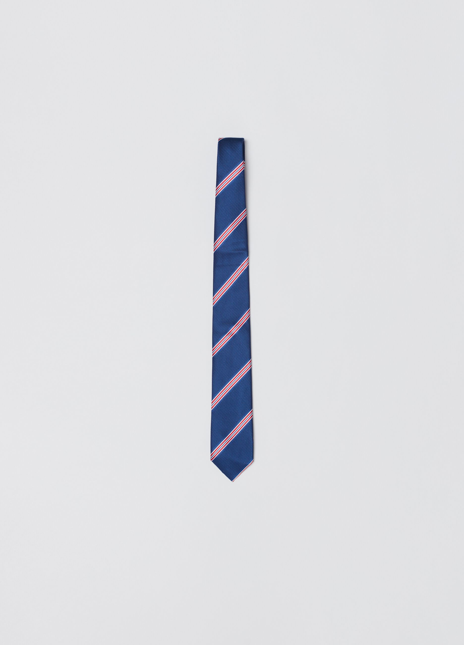Cravatta con fantasia a righe_0