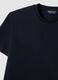 Black mercerised pure cotton regular-fit crew-neck T-shirt_1