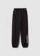 Pantaloni jogger neri in puro cotone_0