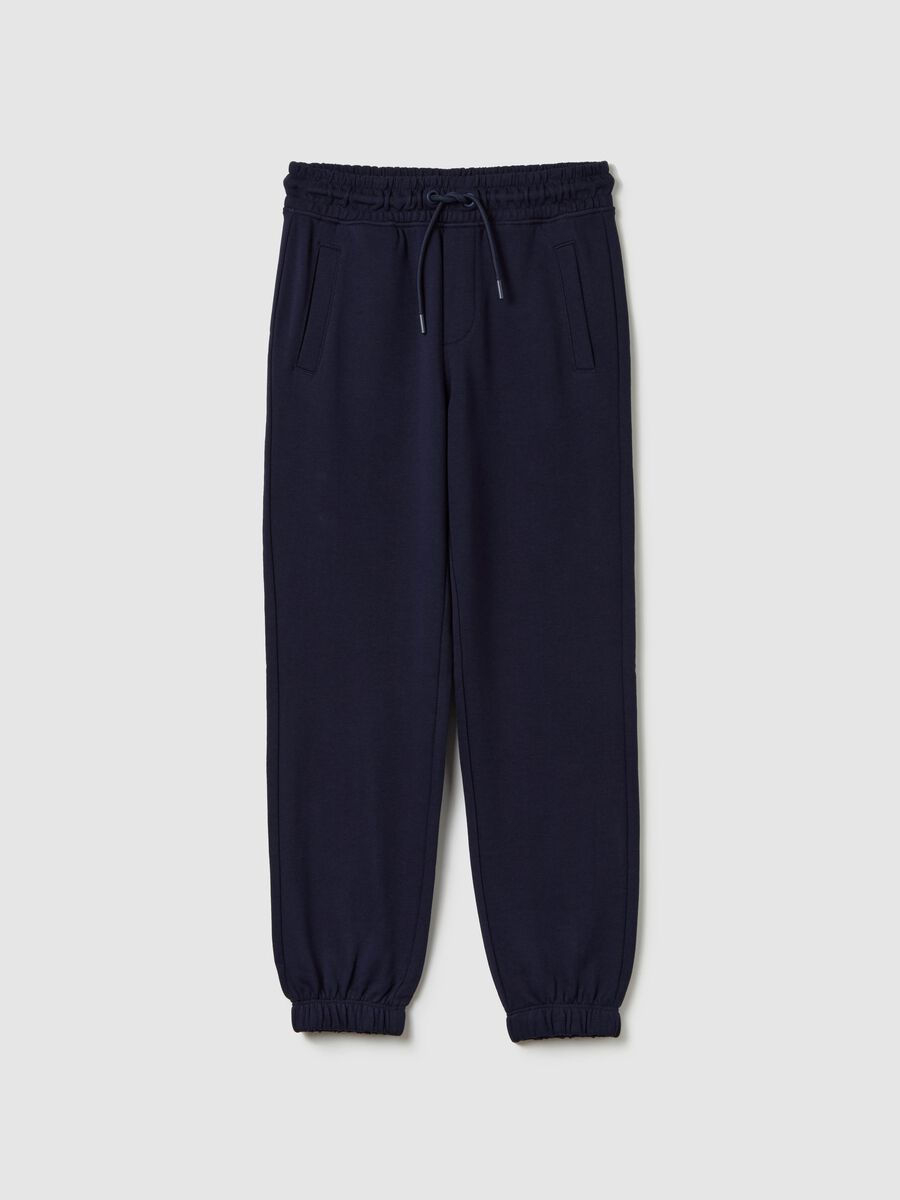 Essential fleece joggers with drawstring_0