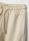 Kids' beige jogger trousers in pure cotton regular fit_2