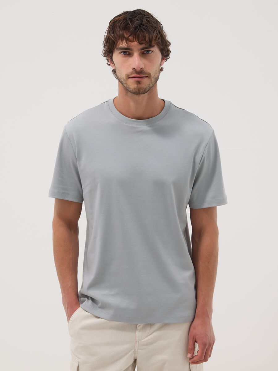 Light Blue Pure Cotton T-shirt_1