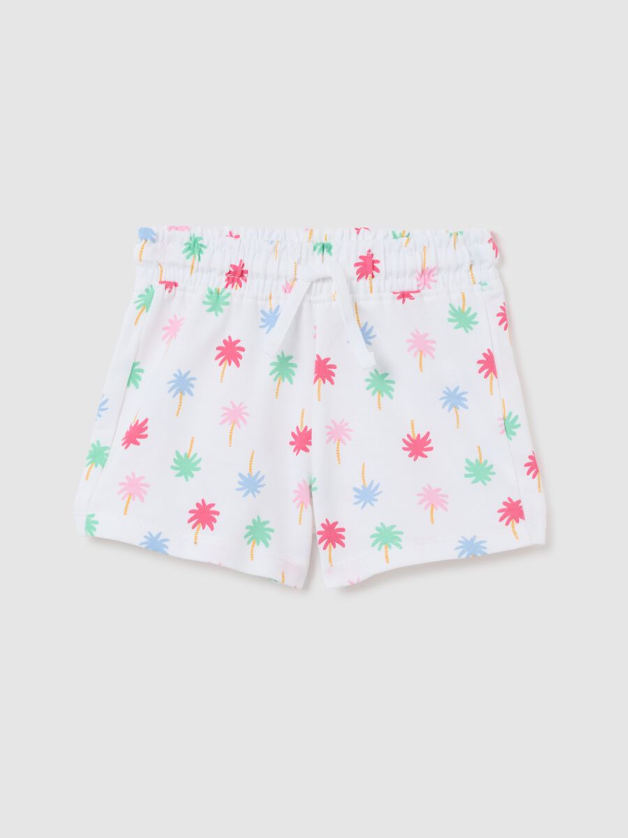 Newborn cotton shorts in multicolour with regular fit_0