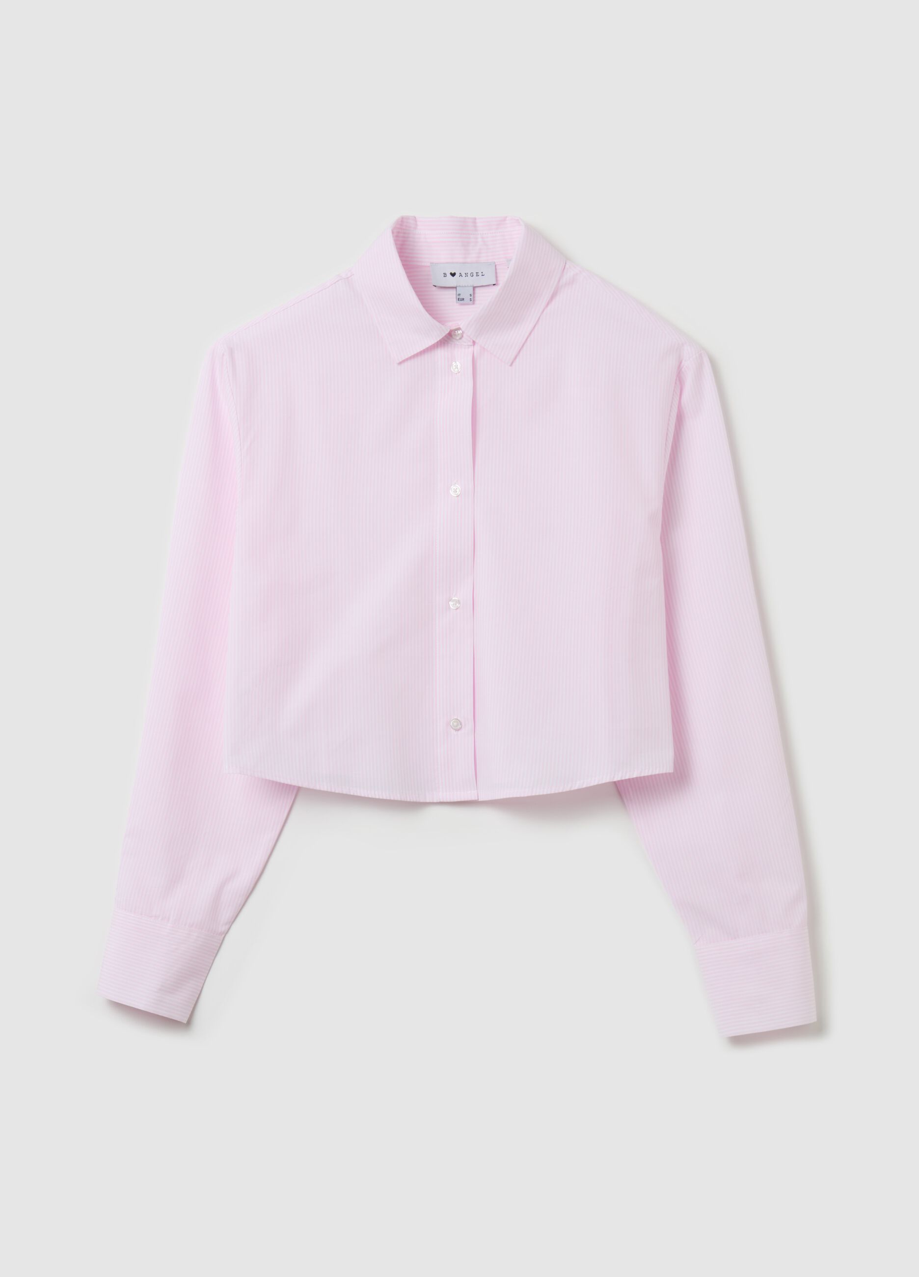 Cotton cropped shirt