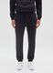 Black Stretch Cotton Sports Trousers_1