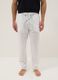 White cotton-linen blend pyjama trousers with relaxed fit_1
