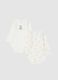 Newborn multicolour pure cotton bodysuit twin pack_0