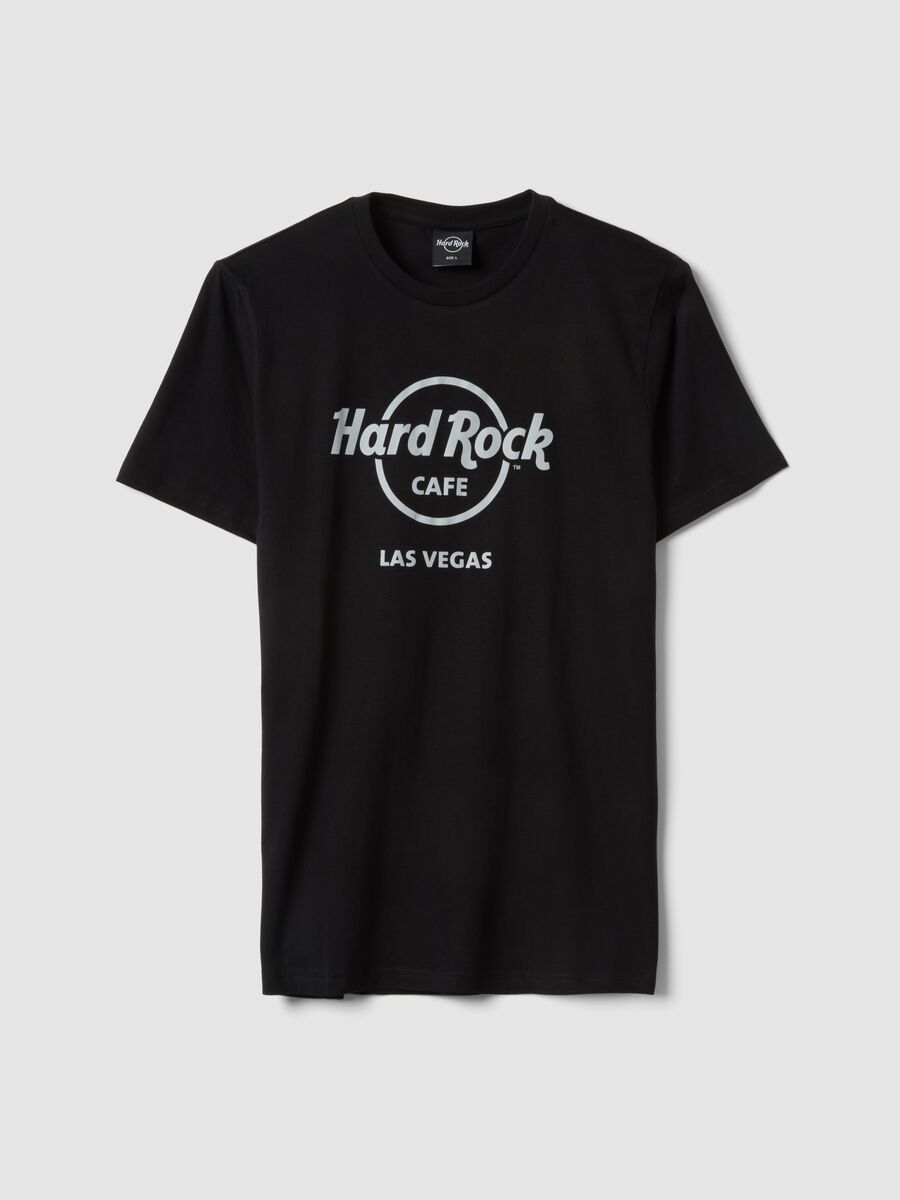 Black Hard Rock Cafe regular-fit pure cotton T-shirt_4