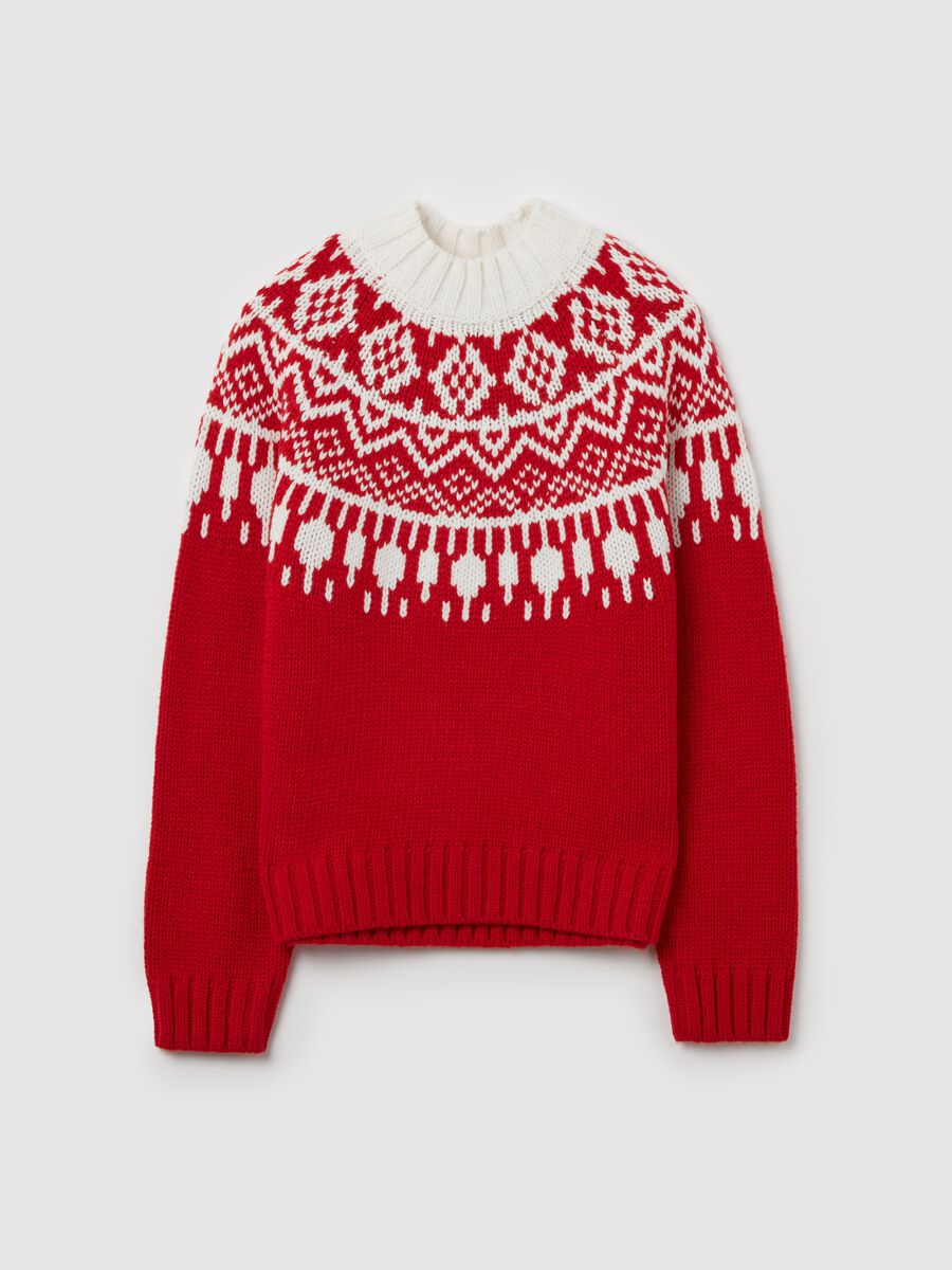 Pullover with mock neck and Norwegian design_4