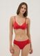 Red triangle bikini top in stretch fabric_1