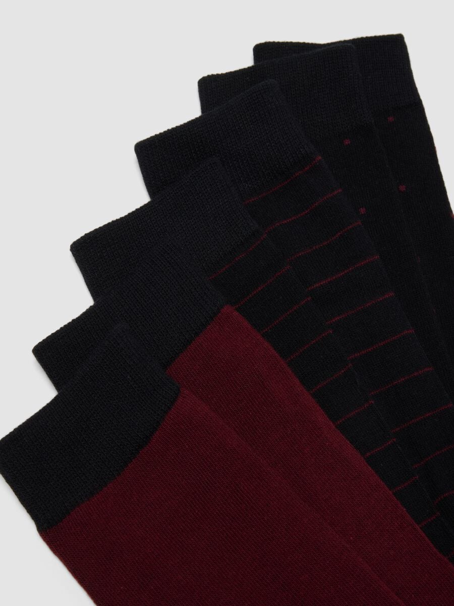 Five-pack of stretch organic cotton mid socks_2