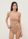 Slip alla brasiliana in cotone elasticizzato beige regular fit_0