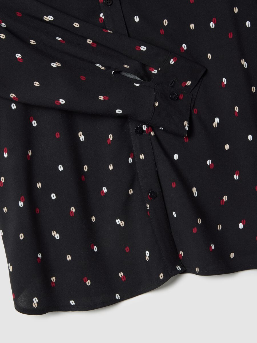 Camicia in pura viscosa multicolor regular fit con stampe_1