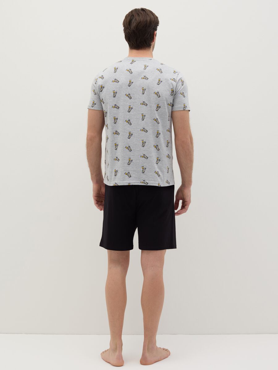 Short cotton pyjamas with print_3