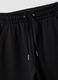 Black regular-fit jogger trousers in 100% organic cotton for girls_5