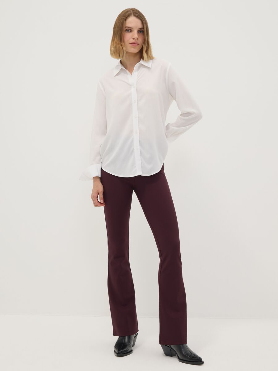 Camicia bianca in pura viscosa regular fit_2