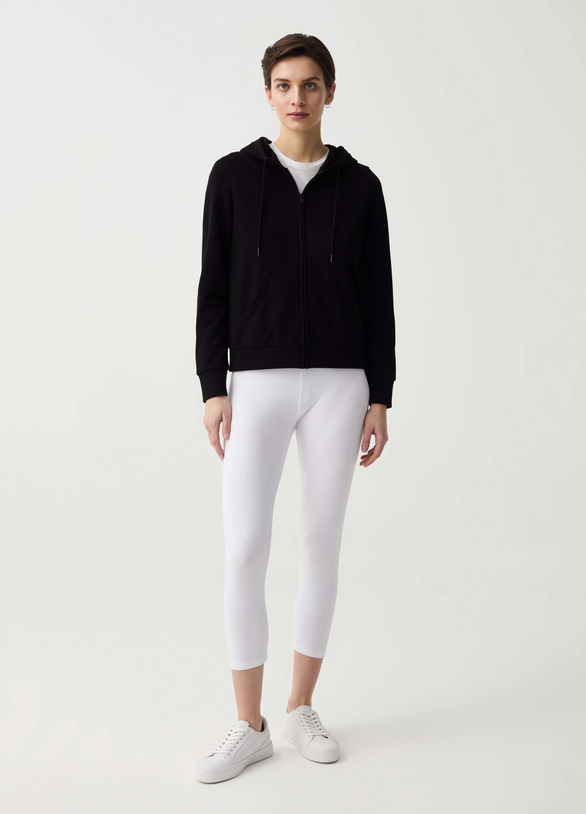 Essential stretch cropped leggings