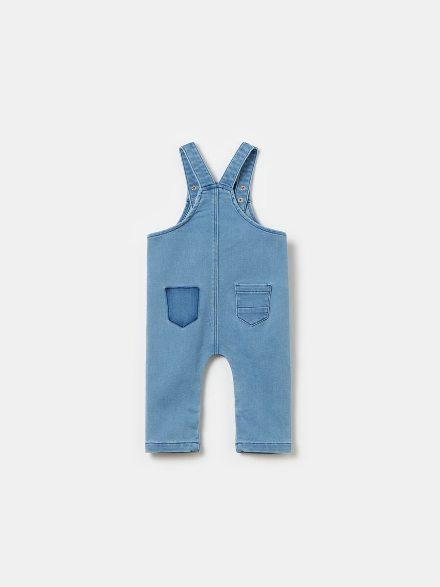 Denim dungarees with pocket_1