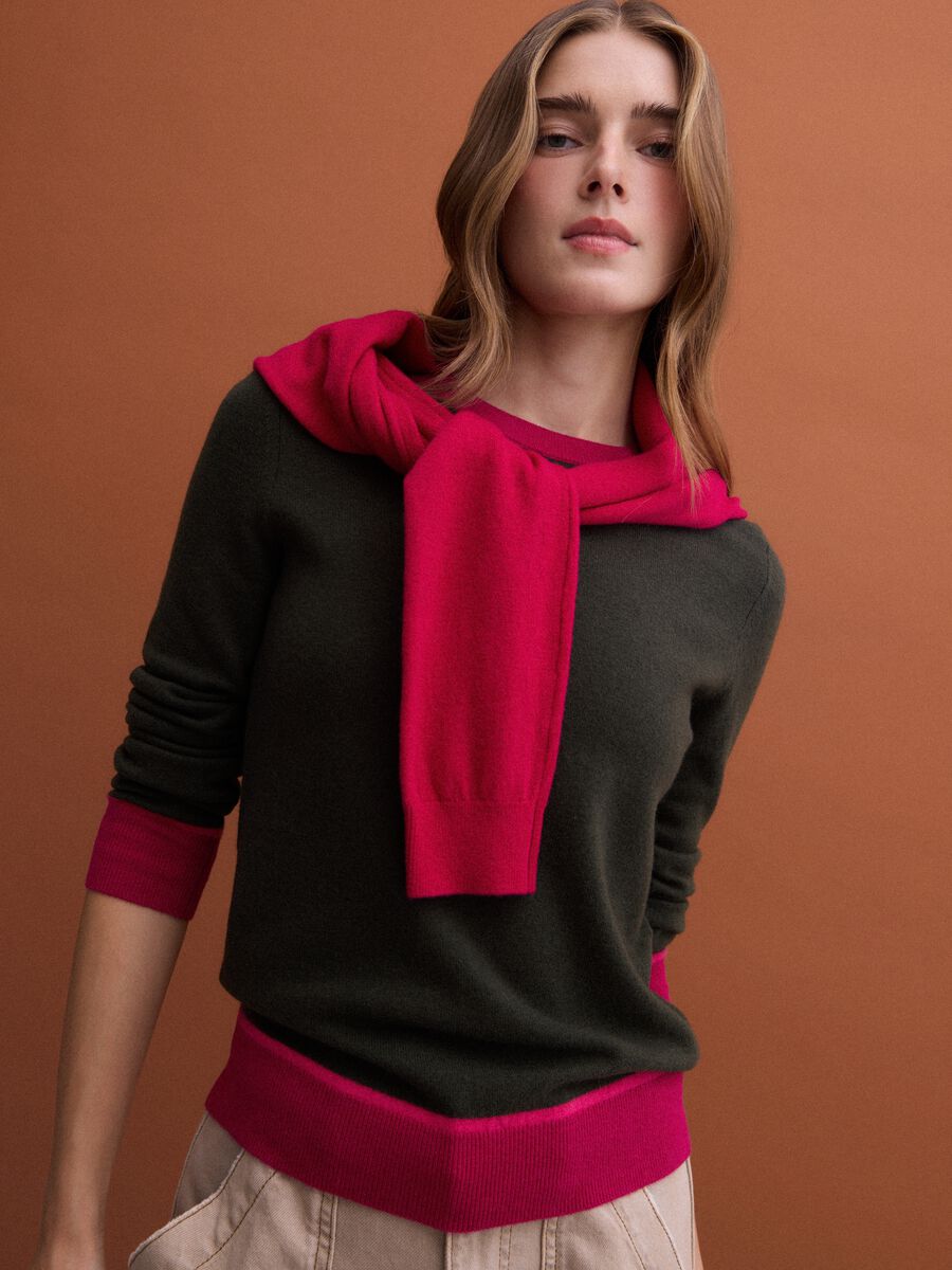 Green pure wool crew-neck jumper_2