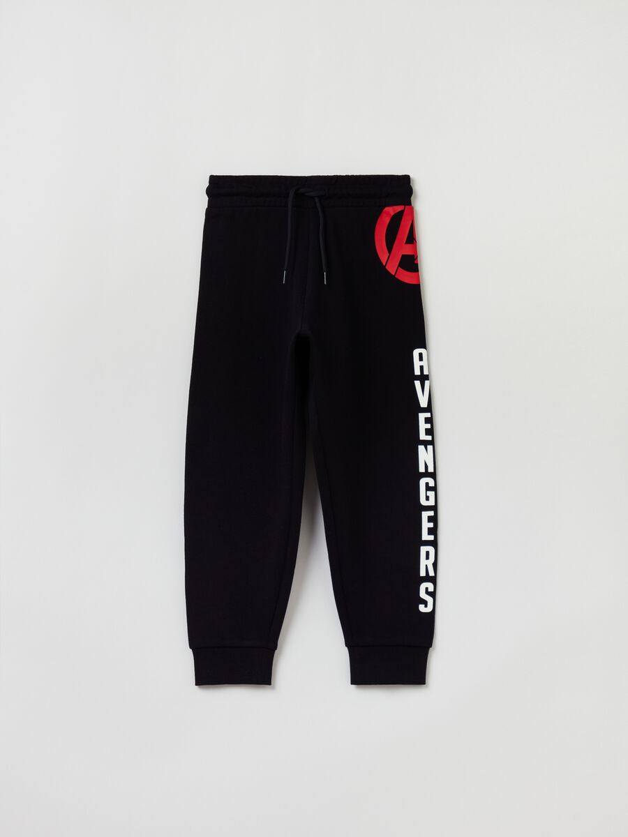 Joggers in felpa con stampa Avengers_0