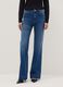 Blue denim bootcut jeans_1