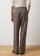 Slim fit brown checked trousers_2