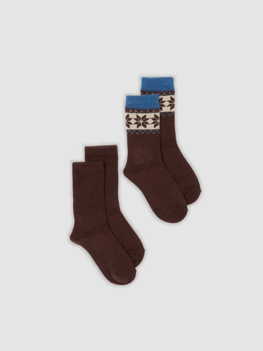 2-pack of multicolour stretch-fabric socks_0