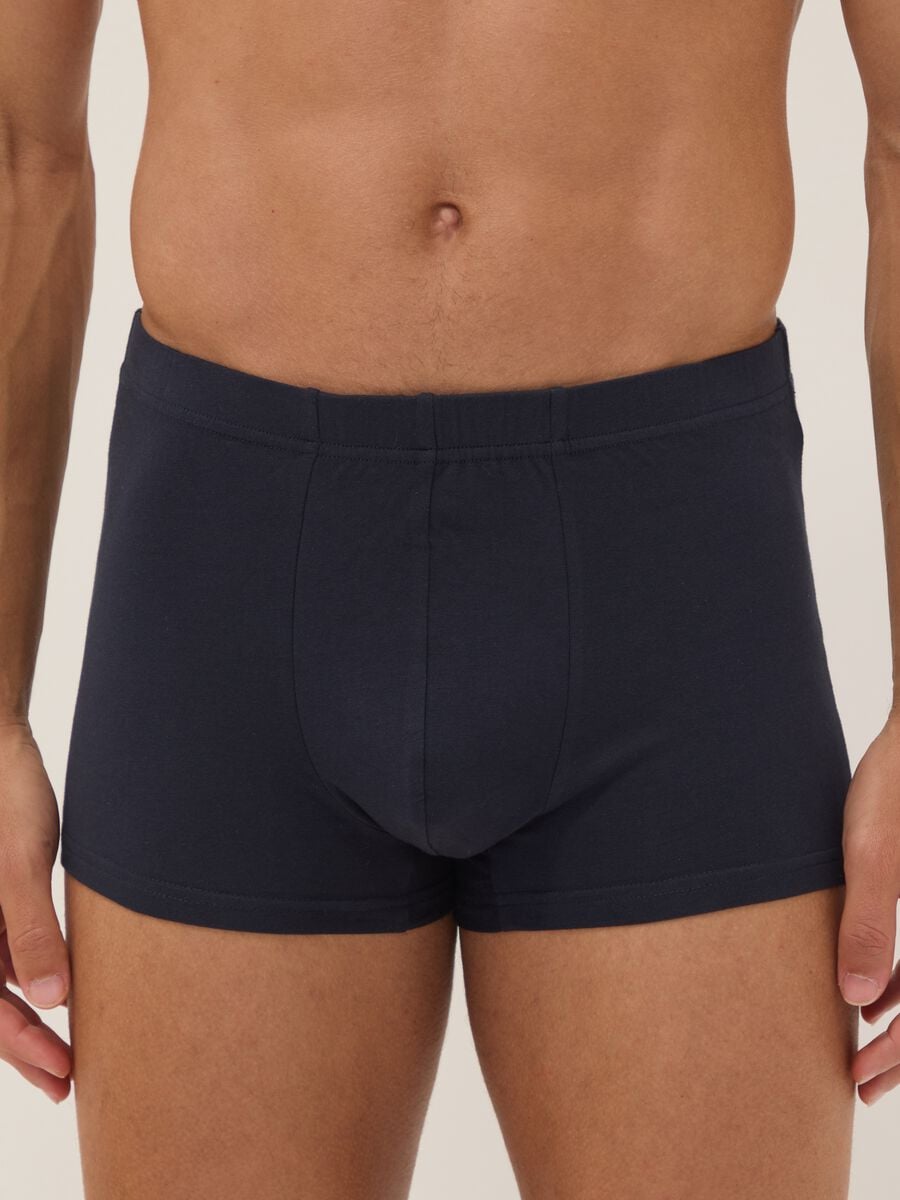 Boxer blu in cotone organico_1