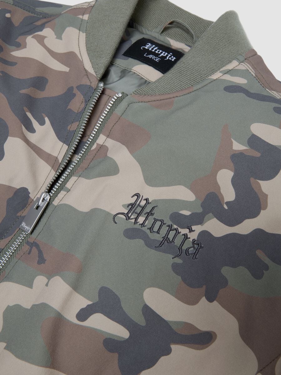 Nylon Bomber Jacket Camo_6