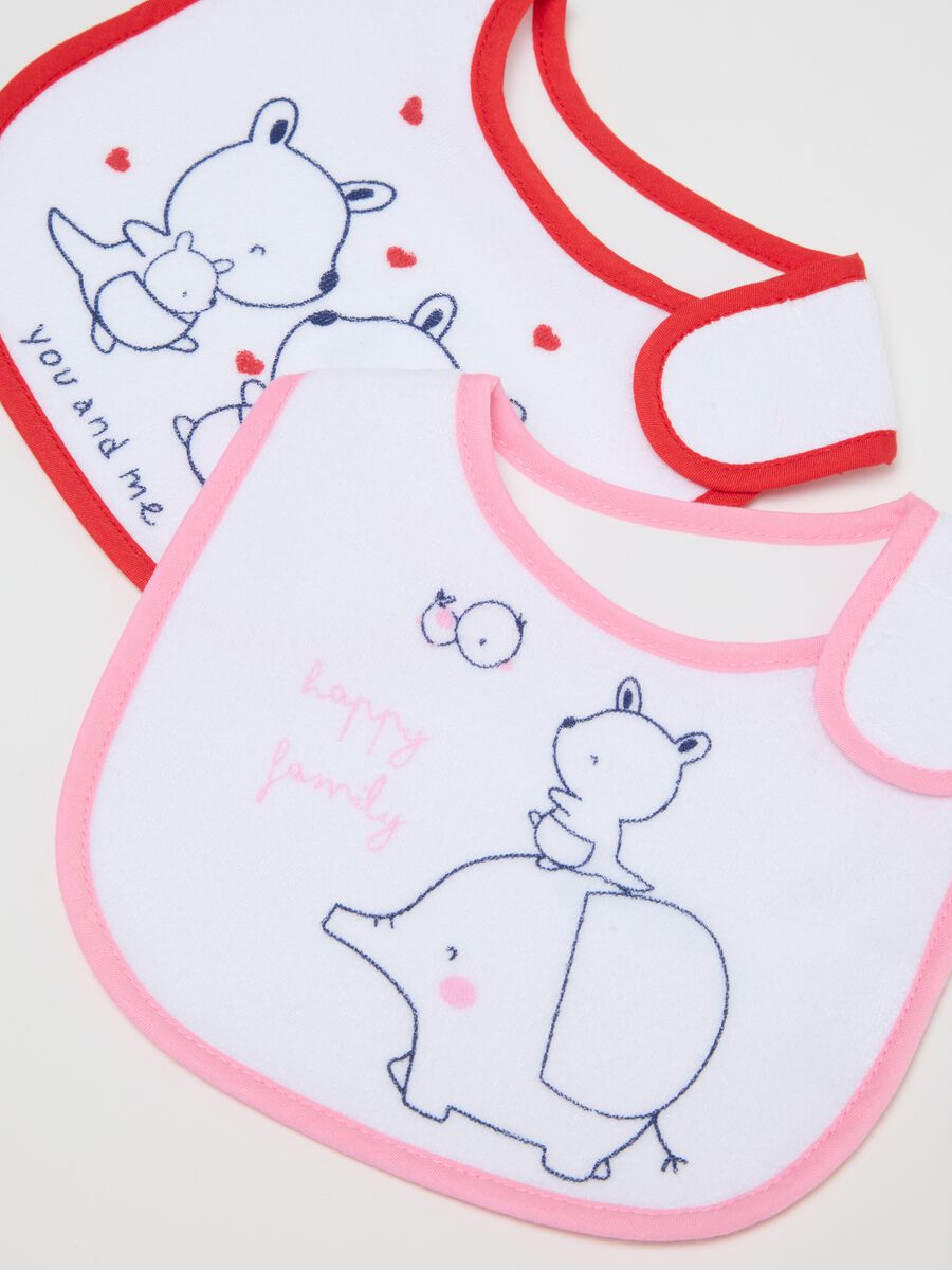 Multicolour Cotton Bibs Tripack for Baby Girls_1