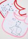 Multicolour Cotton Bibs Tripack for Baby Girls_1