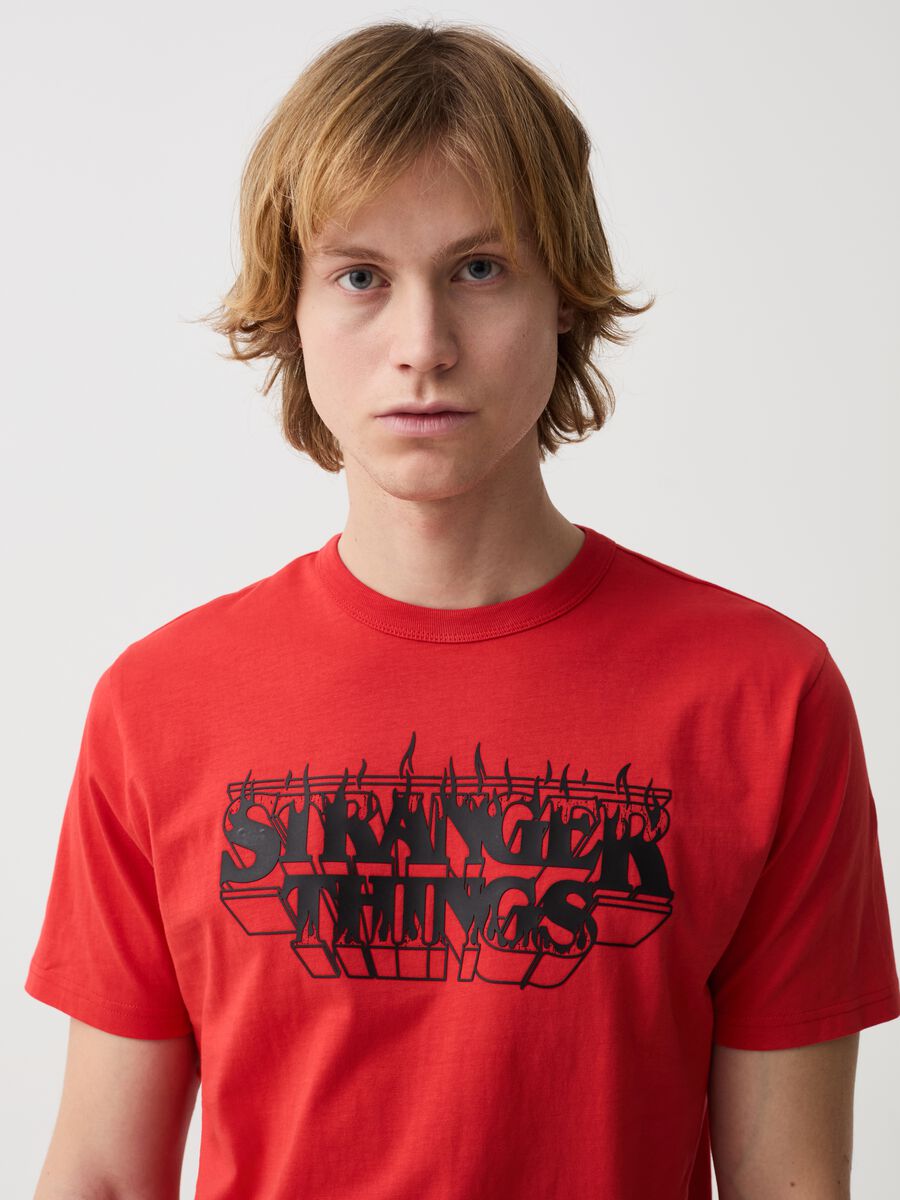 T-shirt with Stranger Things print_1