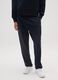 Black pure cotton trousers with oversized fit_1