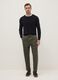 Slim Fit Green Chino Trousers in Pure Cotton_0