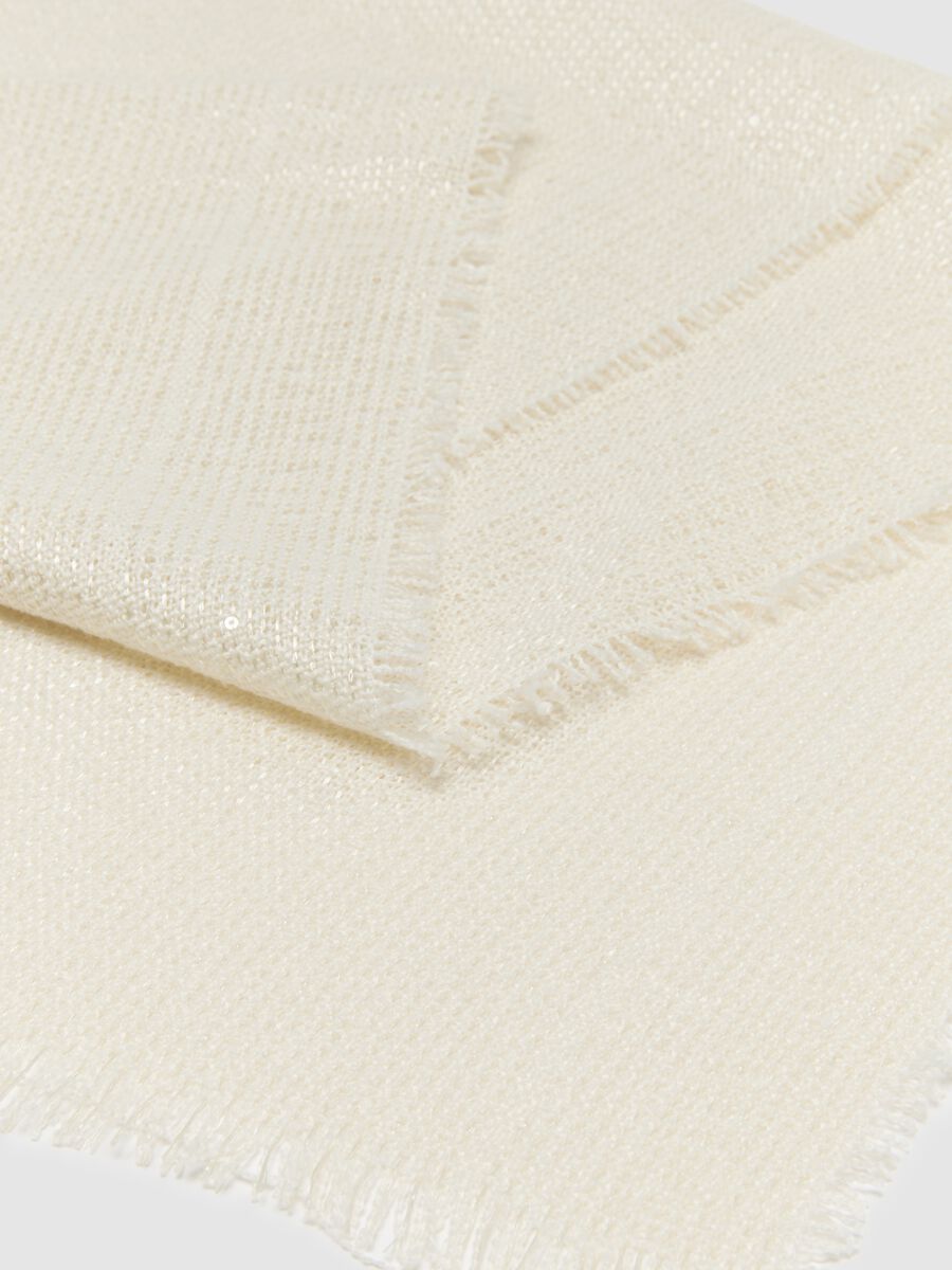 White Scarf with Metallic Details_2
