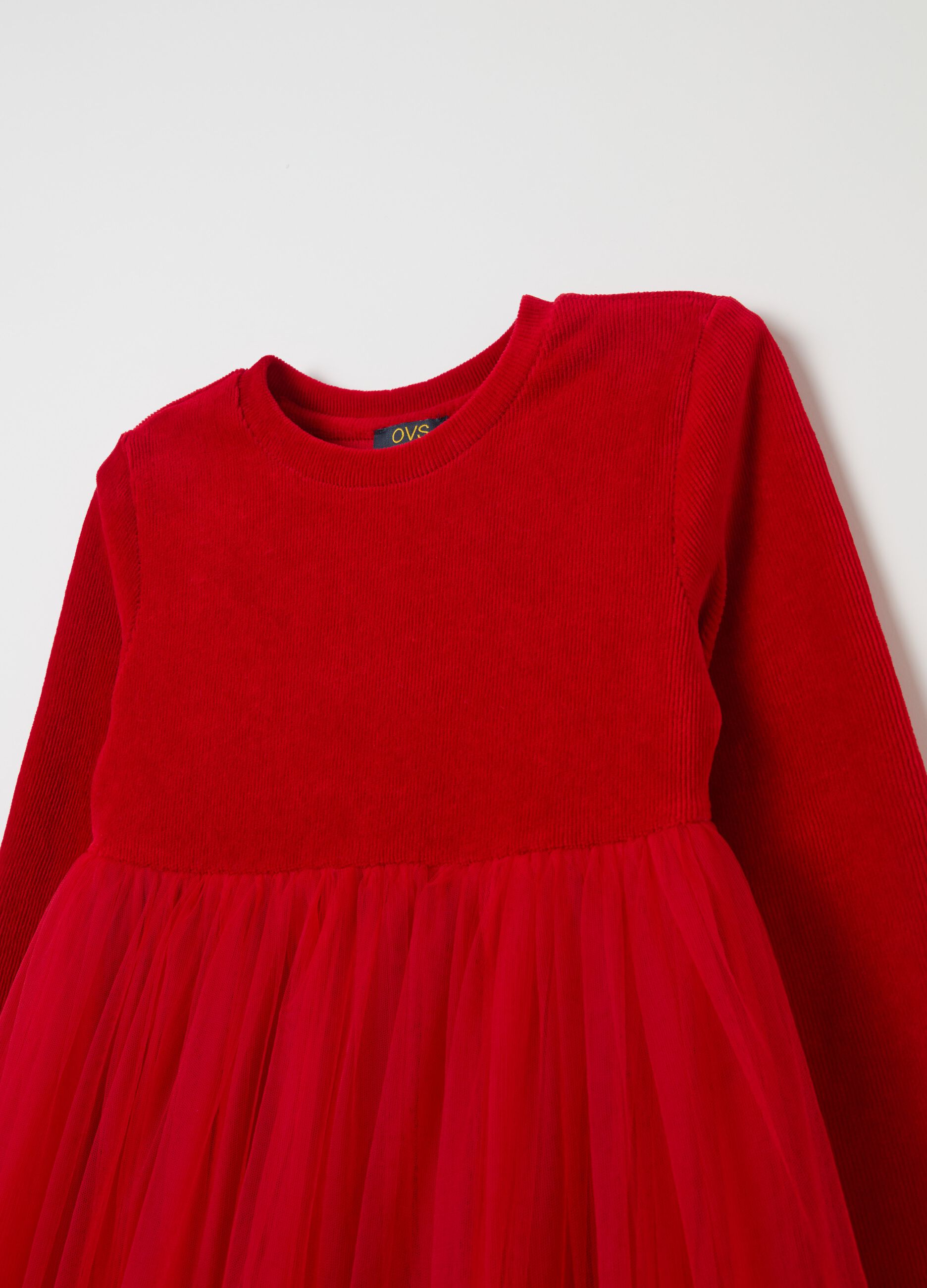 Vestito rosso bambina ovs discount