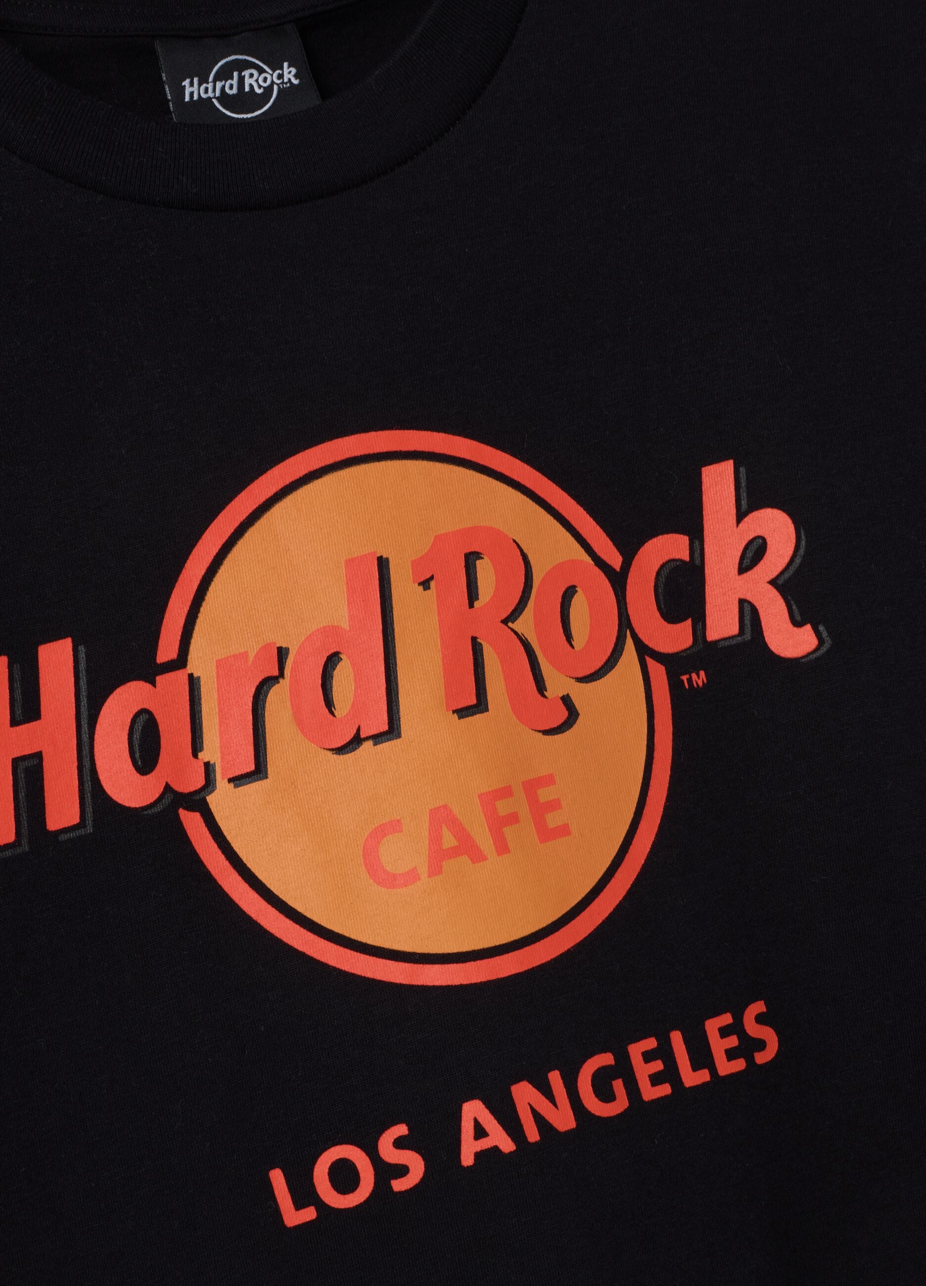 Black 100% cotton T-shirt with Hard Rock Cafe print