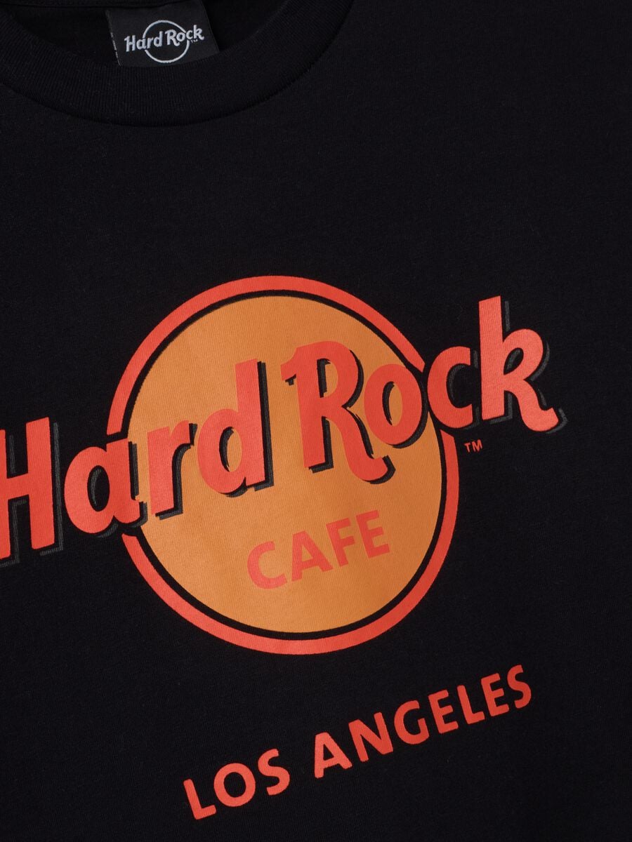 Black 100% cotton T-shirt with Hard Rock Cafe print_1