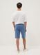 Boys' blue pure cotton shorts, regular fit with print_1